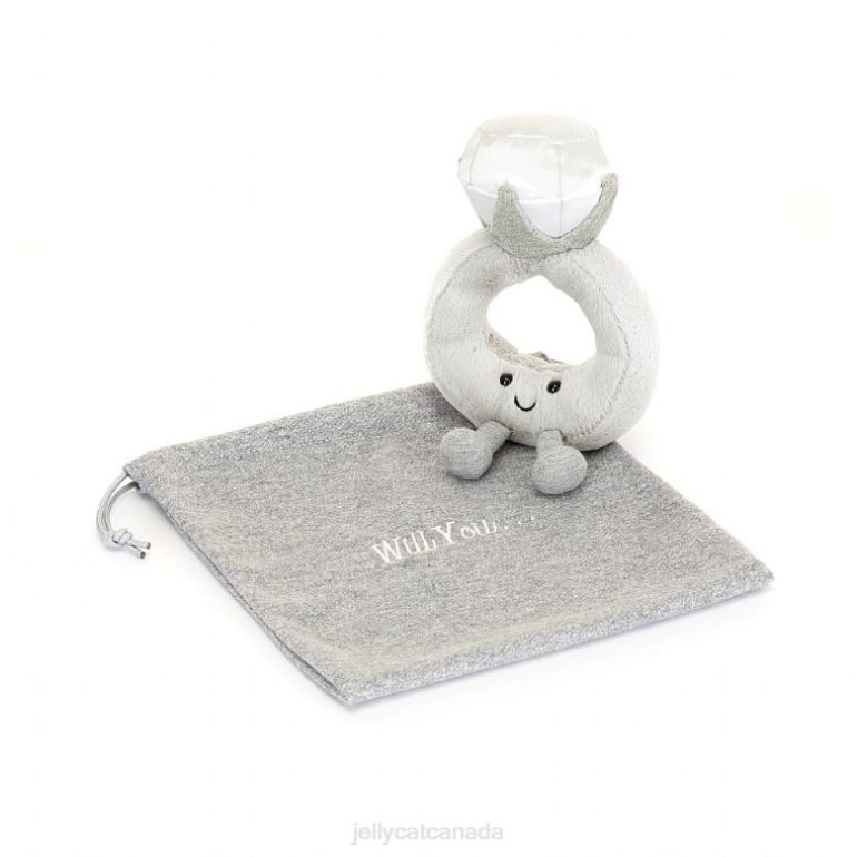 Jellycat Amuseable Diamond Ring Grey BV0TH535 Toy