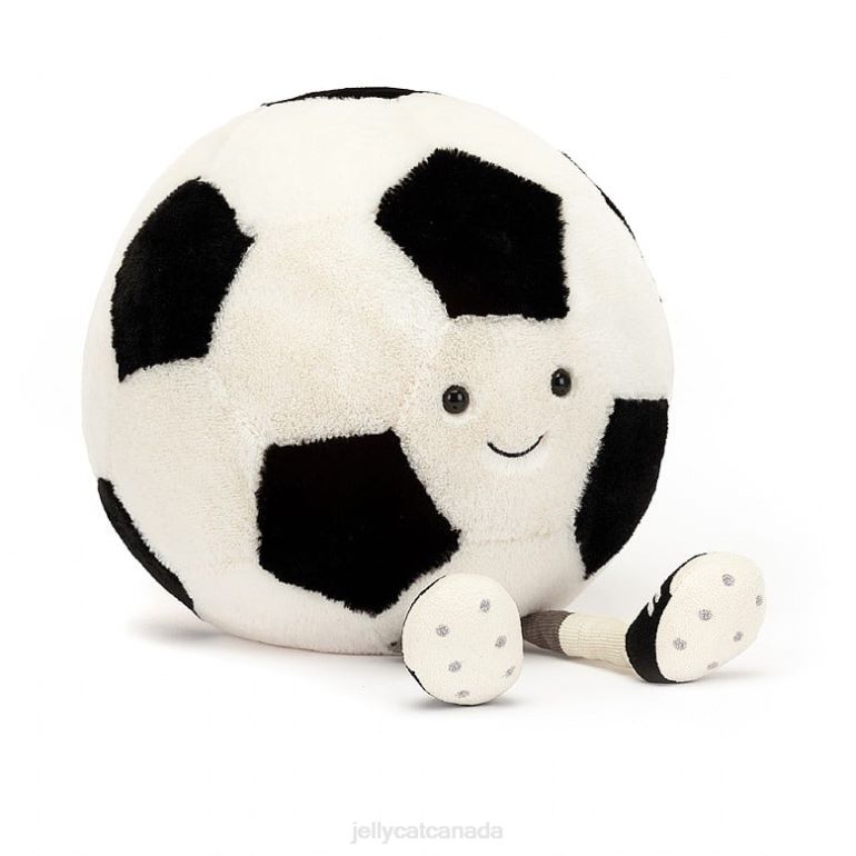 Jellycat Amuseable Sports Football Black & Cream BV0TH97 Toy