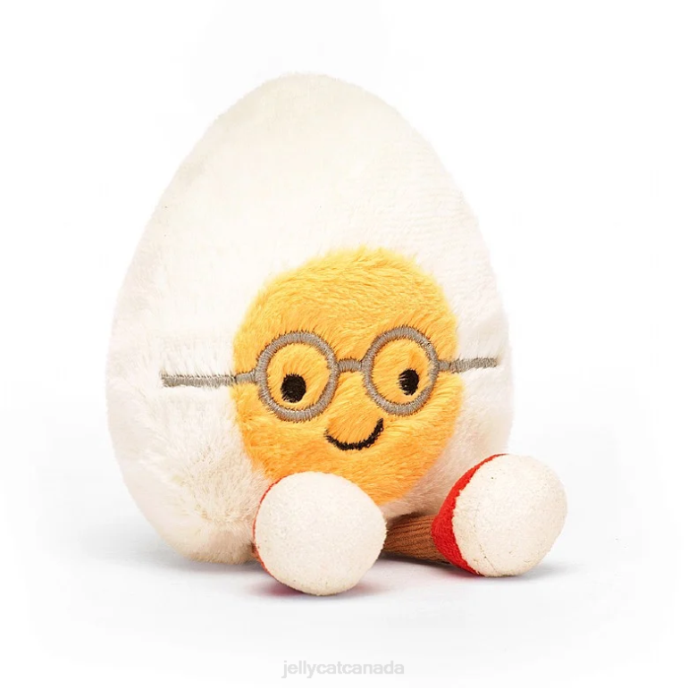 Jellycat Amuseable Boiled Egg Geek Yellow and Cream BV0TH32 Toy
