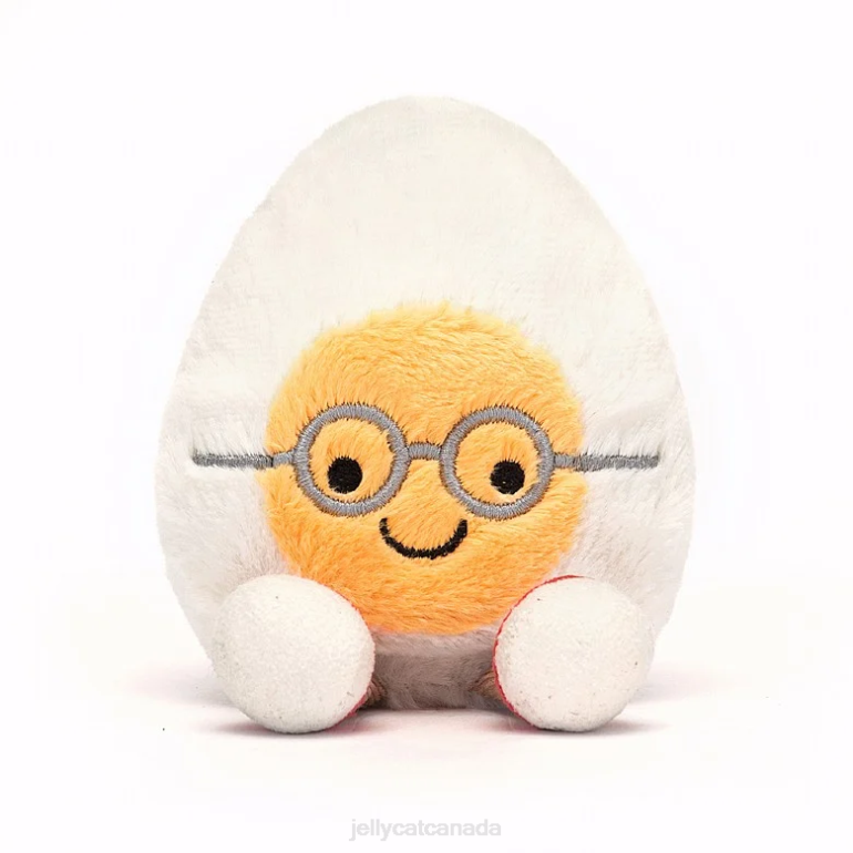 Jellycat Amuseable Boiled Egg Geek Yellow and Cream BV0TH32 Toy