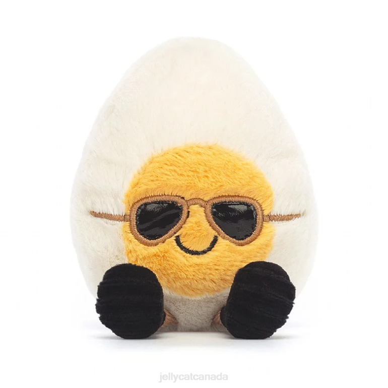 Jellycat Amuseable Boiled Egg Geek Yellow and Cream BV0TH32 Toy