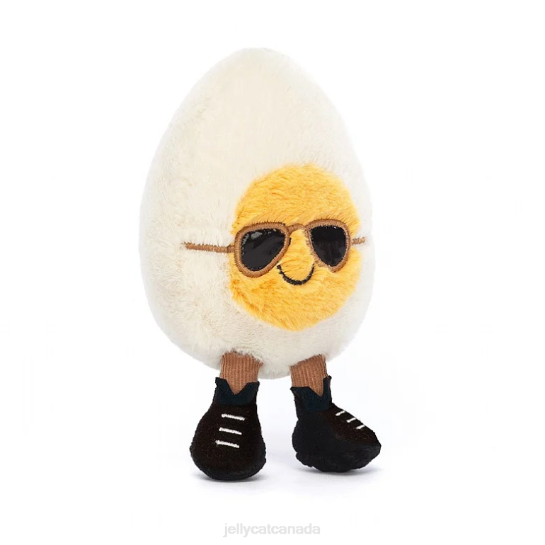 Jellycat Amuseable Boiled Egg Geek Yellow and Cream BV0TH32 Toy