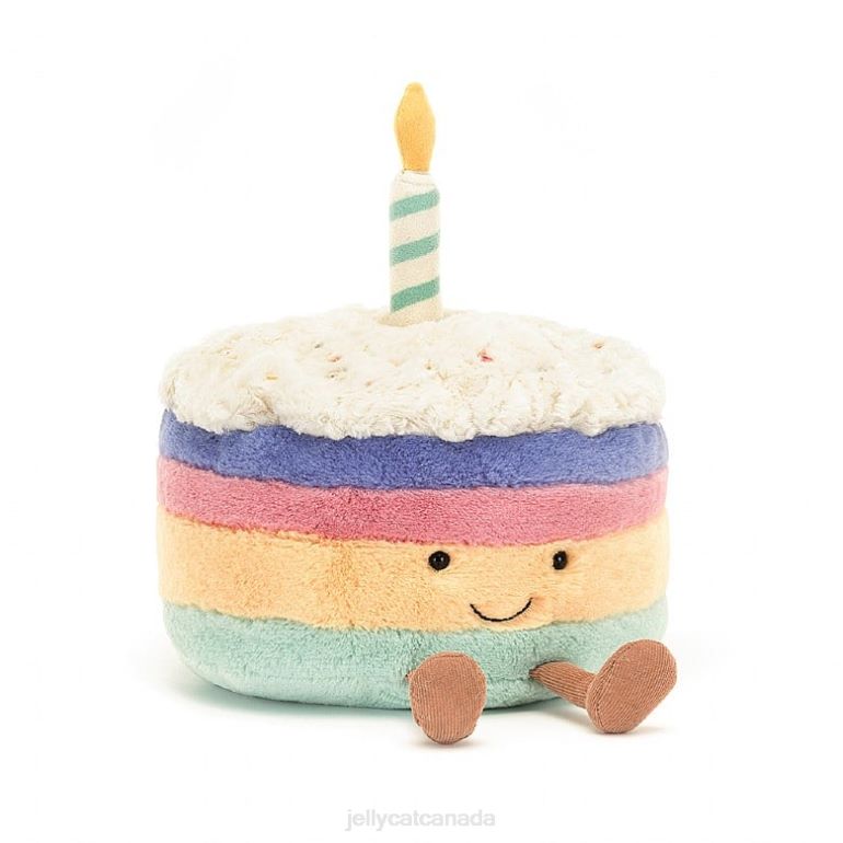 Jellycat Amuseable Rainbow Birthday Cake Multi-colour BV0TH286 Toy