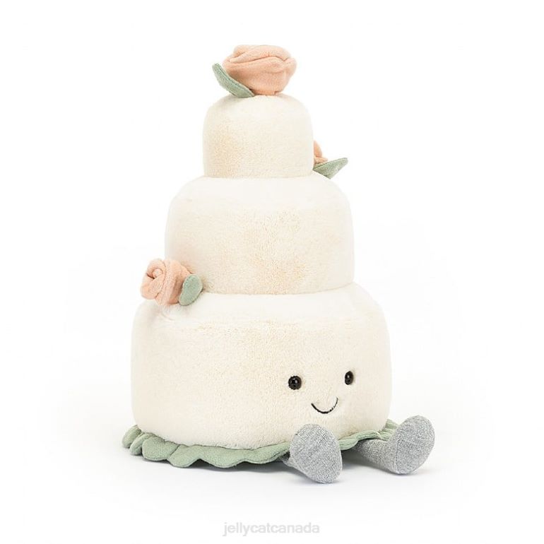Jellycat Amuseable Wedding Cake White BV0TH364 Toy