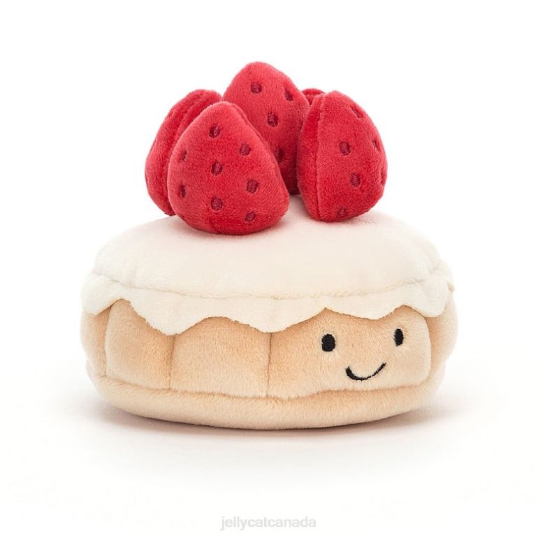 Jellycat Pretty Patisserie Tarte Aux Fraises Multi-colour BV0TH26 Toy