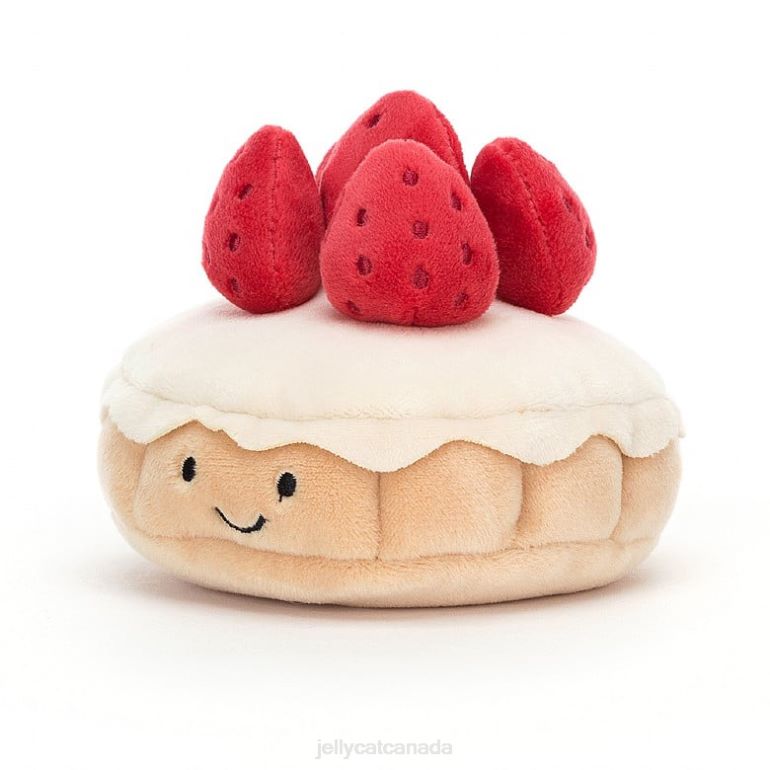 Jellycat Pretty Patisserie Tarte Aux Fraises Multi-colour BV0TH26 Toy