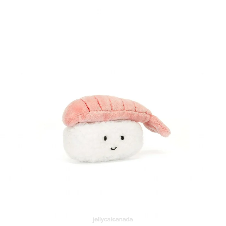 Jellycat Sassy Sushi Nigiri Pink and White BV0TH647 Toy