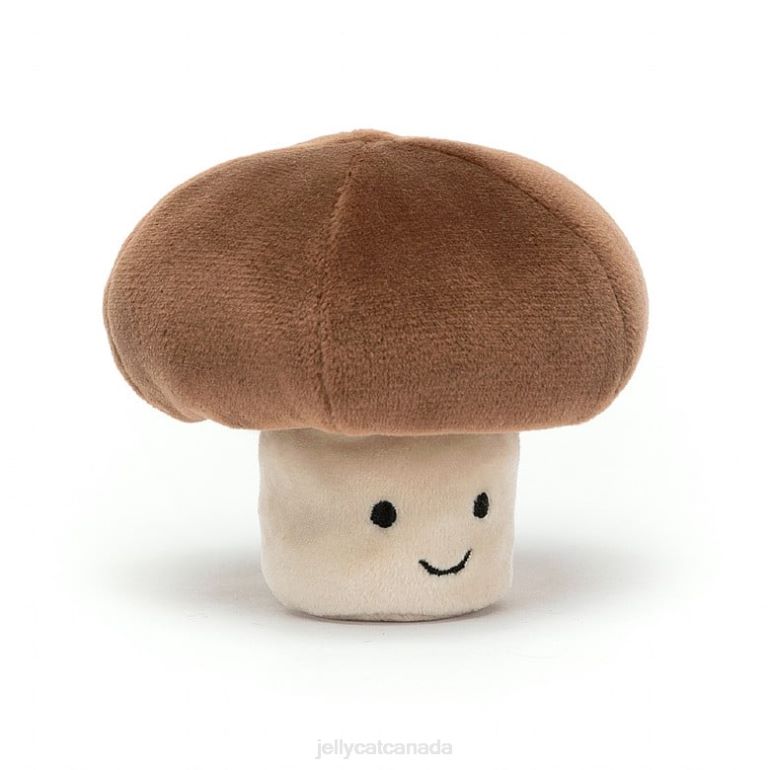 Jellycat Vivacious Vegetable Mushroom Grey BV0TH660 Toy