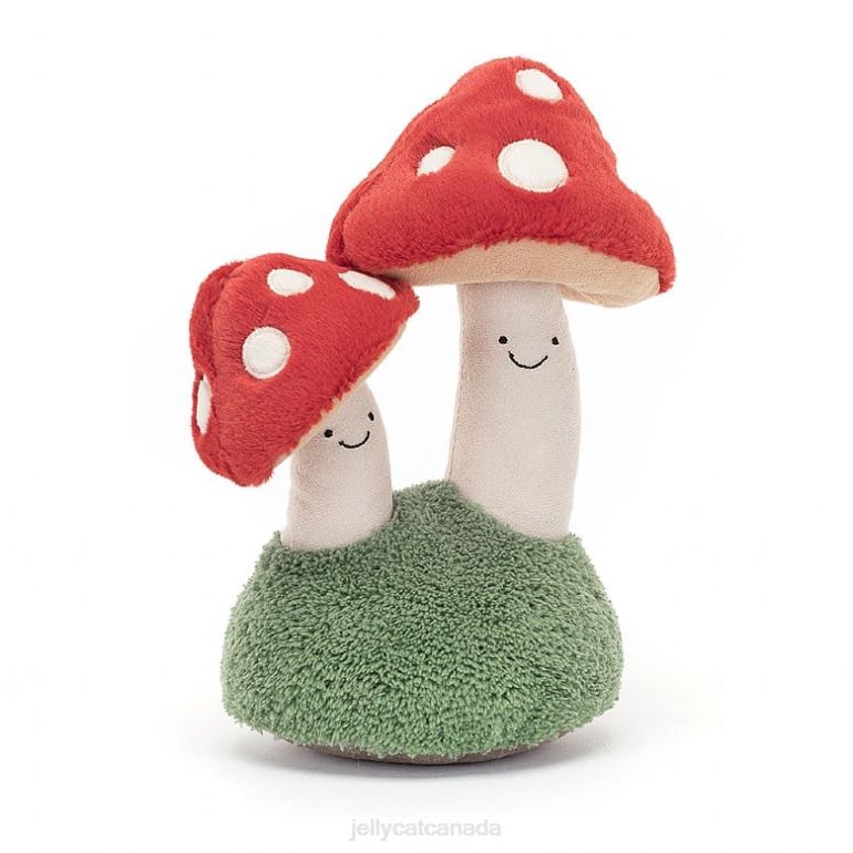 Jellycat Amuseable Pair of Toadstools Multi-colour BV0TH604 Toy