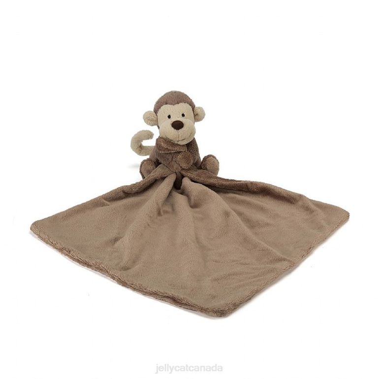 Jellycat Bashful Monkey Soother Brown BV0TH653 Toy