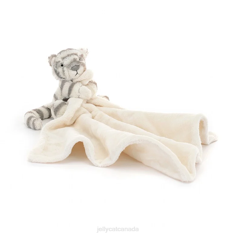 Jellycat Bashful Snow Tiger Soother Grey and White BV0TH264 Toy