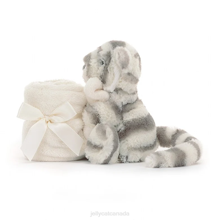 Jellycat Bashful Snow Tiger Soother Grey and White BV0TH264 Toy