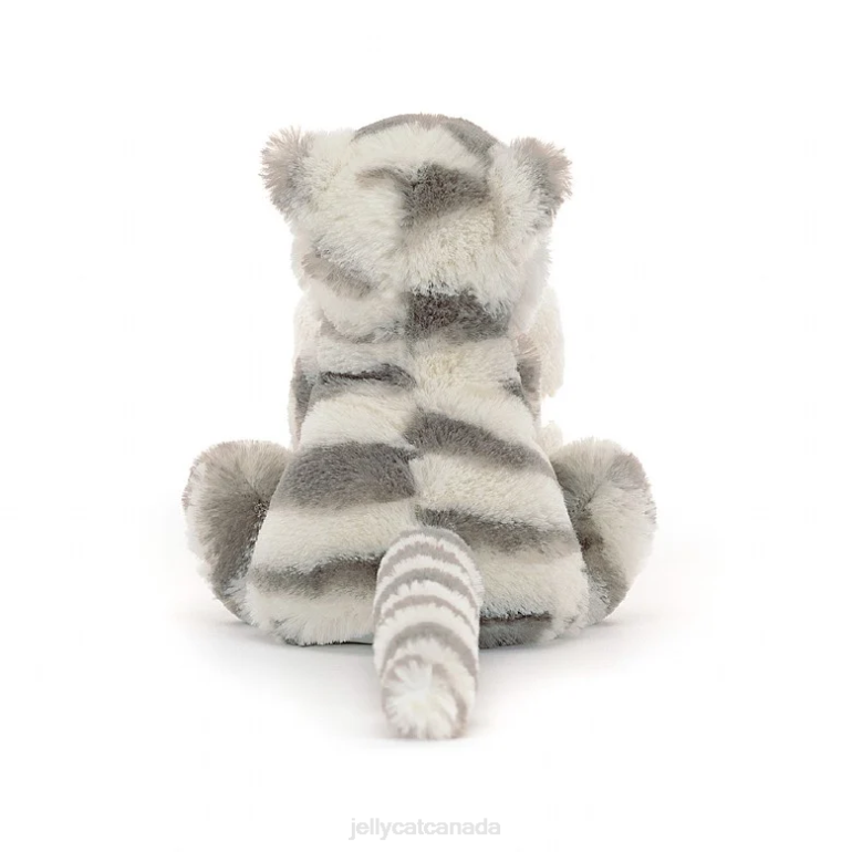 Jellycat Bashful Snow Tiger Soother Grey and White BV0TH264 Toy