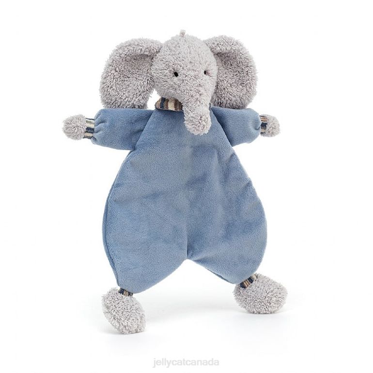 Jellycat Lingley Elephant Soother Grey BV0TH701 Toy