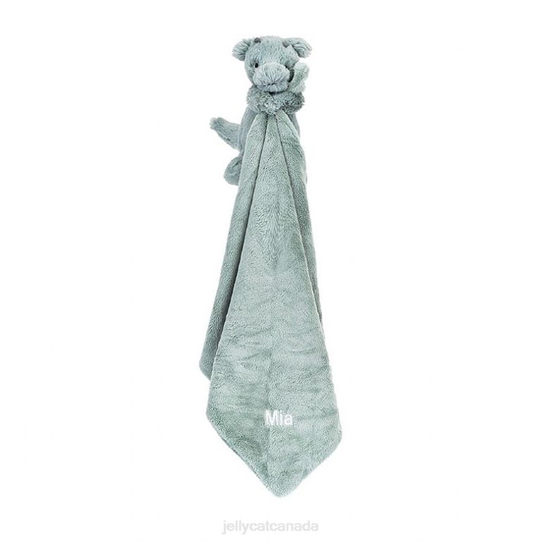 Jellycat Personalised Bashful Dragon Soother Green BV0TH488 Toy