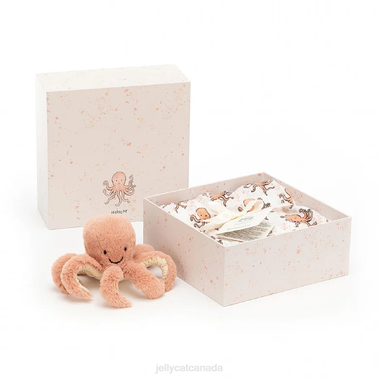 Jellycat Odell Octopus Gift Set Multi-colour BV0TH749 Toy