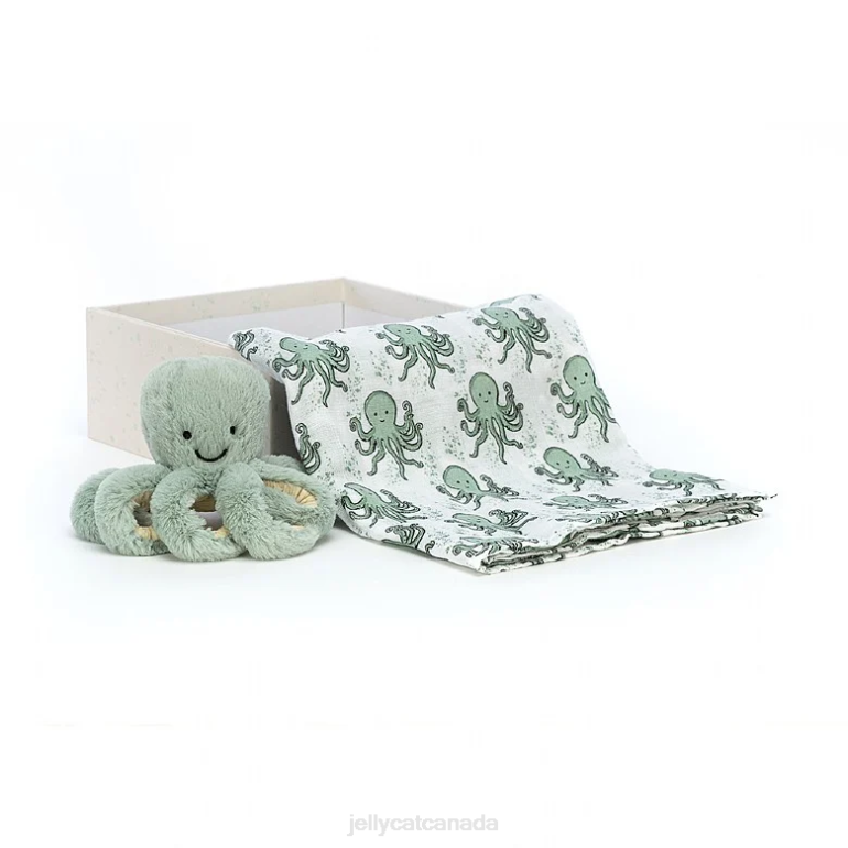 Jellycat Odyssey Octopus Gift Set Green BV0TH750 Toy