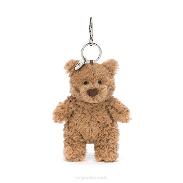 Jellycat Bartholomew Bear Bag Charm Brown BV0TH15 Accessory
