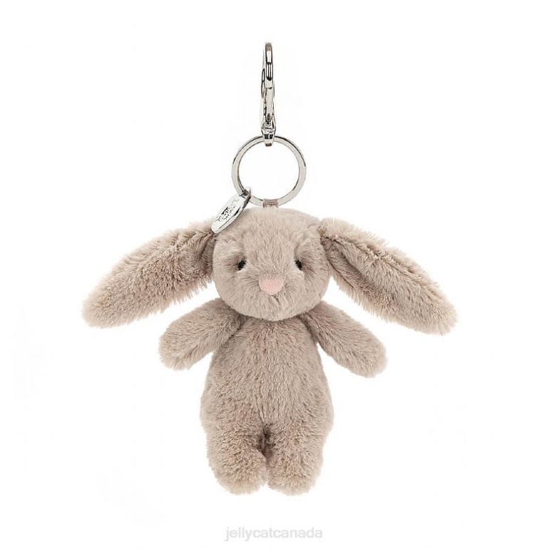 Jellycat Bashful Bunny Bag Charm Beige BV0TH525 Accessory