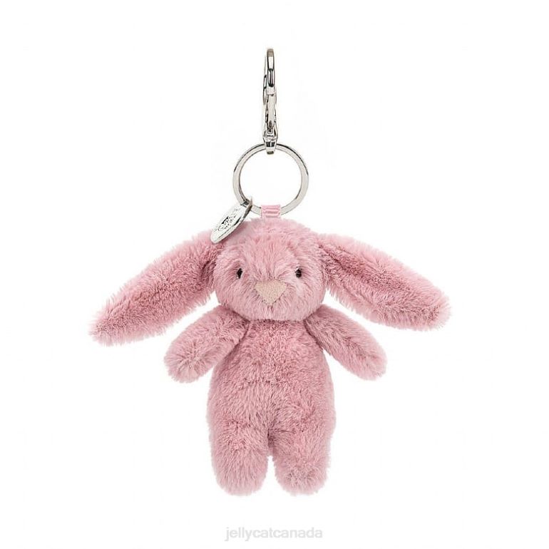 Jellycat Bashful Bunny Tulip Bag Charm Pink BV0TH577 Accessory