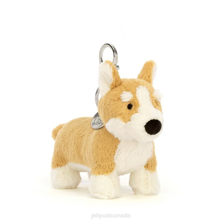 Jellycat Betty Corgi Bag Charm Honey BV0TH84 Accessory