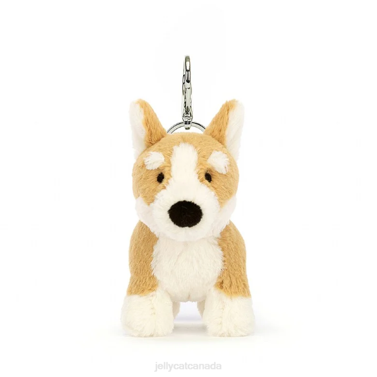Jellycat Betty Corgi Bag Charm Honey BV0TH84 Accessory