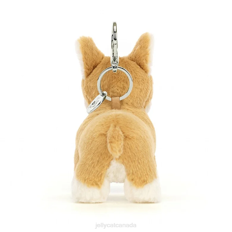 Jellycat Betty Corgi Bag Charm Honey BV0TH84 Accessory