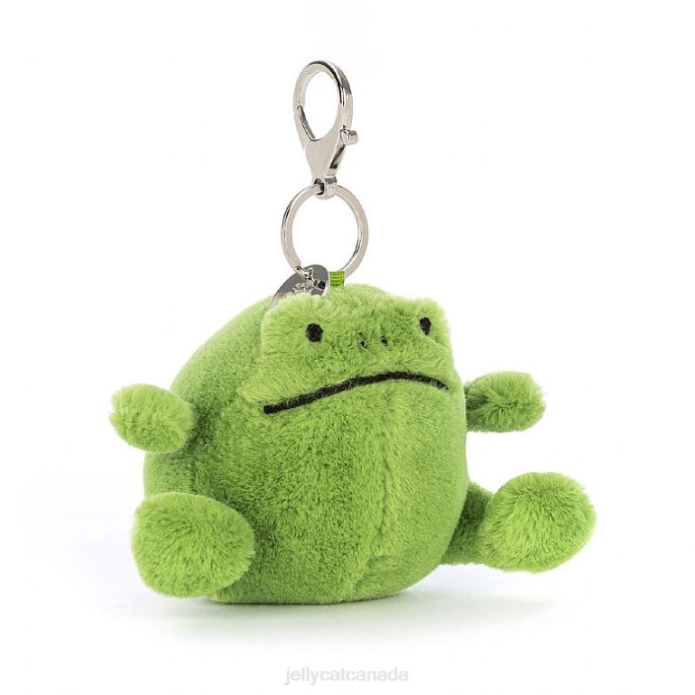 Jellycat Ricky Rain Frog Bag Charm Green BV0TH358 Accessory