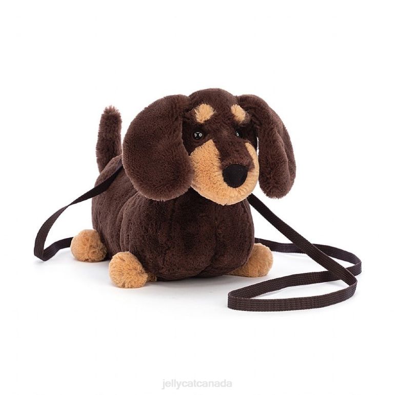 Jellycat Otto Sausage Dog Bag Brown BV0TH72 Bag