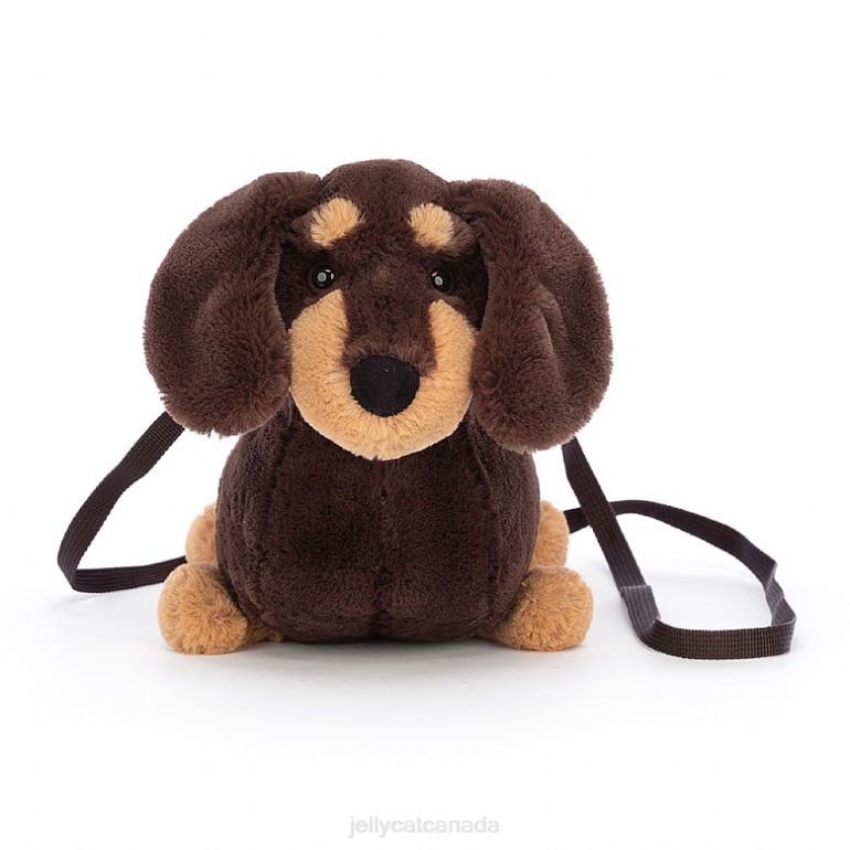 Jellycat Otto Sausage Dog Bag Brown BV0TH72 Bag