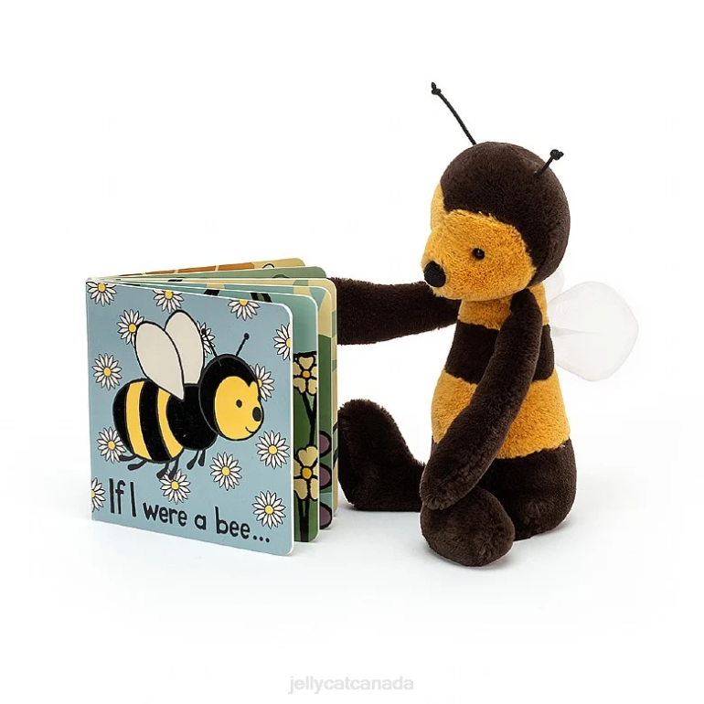 Jellycat If I Were A Bee Book and Bashful Bee Multi-colour BV0TH795 Book