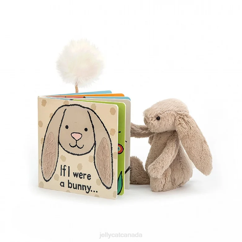 Jellycat If I Were A Bunny Book and Bashful Bunny Beige BV0TH711 Book