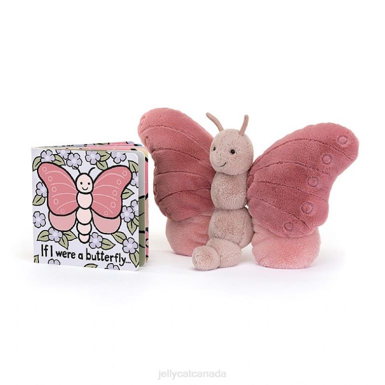 Jellycat If I Were A Butterfly Book and Beatrice Butterfly Pink BV0TH766 Book
