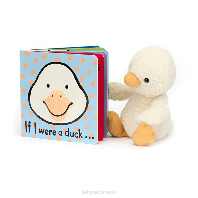 Jellycat If I Were A Duck Book and Tumbletuft Duck Multi-colour BV0TH807 Book