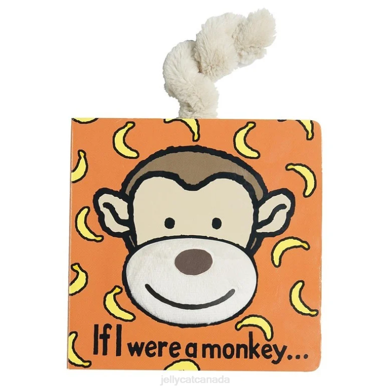 Jellycat If I Were A Monkey Book Multi-colour BV0TH723 Book