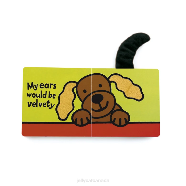 Jellycat If I Were A Puppy Book Black and White BV0TH790 Book
