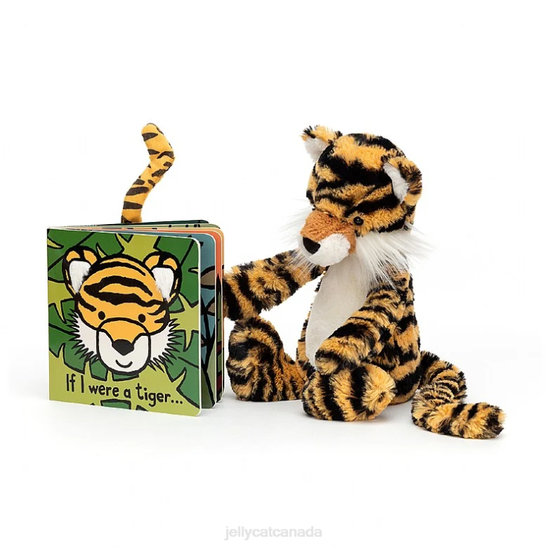 Jellycat If I Were A Tiger Book and Bashful Tiger Multi-colour BV0TH786 Book