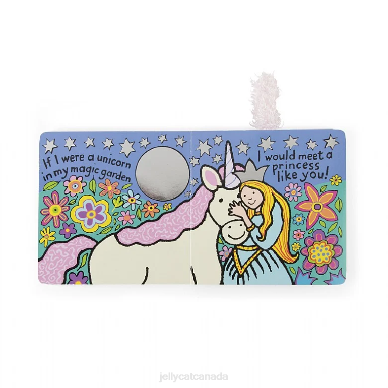 Jellycat If I Were A Unicorn Book and Bashful Unicorn White BV0TH770 Book