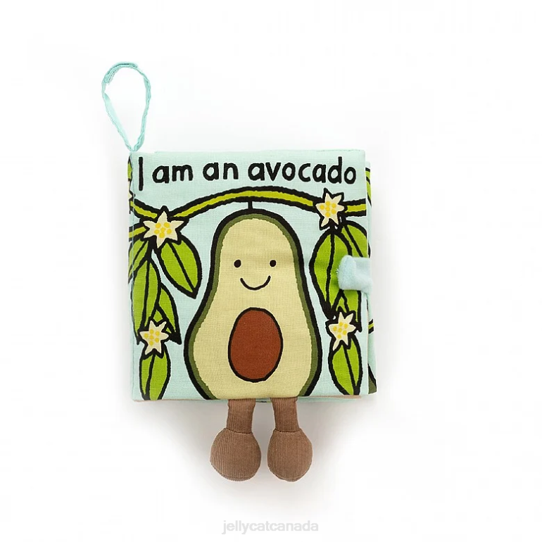 Jellycat Avocado Fabric Book Multi-colour BV0TH764 Book