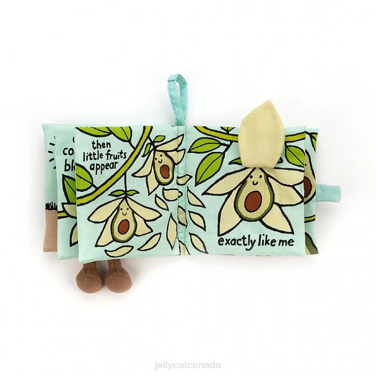 Jellycat Avocado Fabric Book Multi-colour BV0TH764 Book