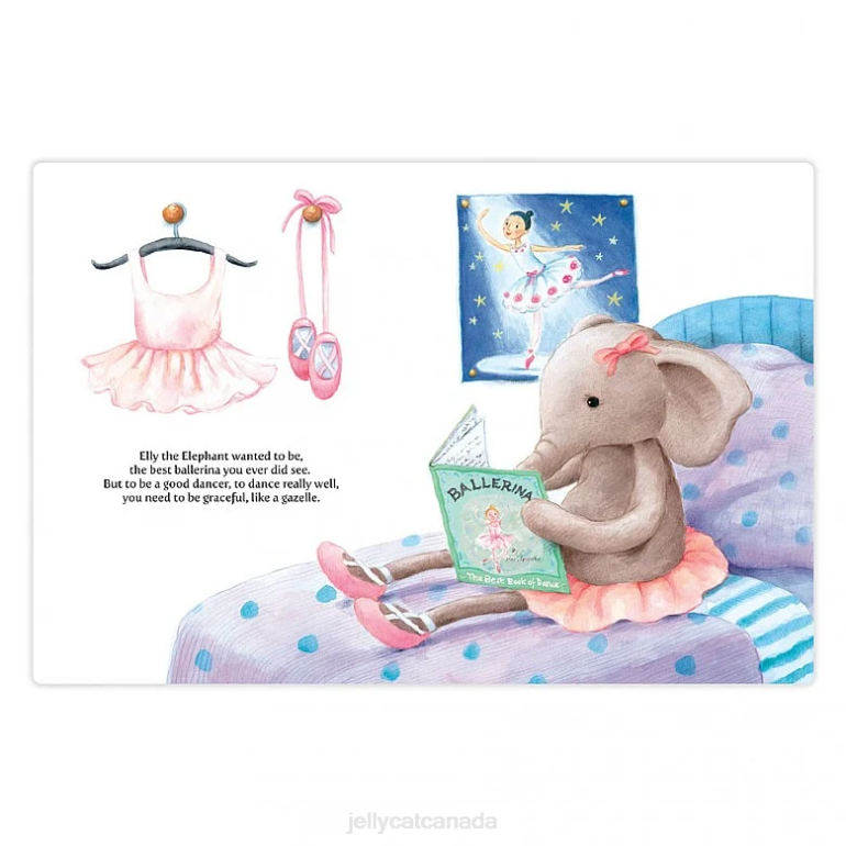 Jellycat Elly Ballerina Book Multi-colour BV0TH703 Book