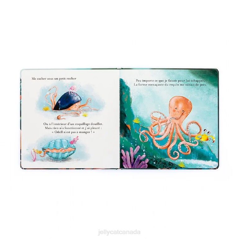 Jellycat Odell La Petite Pieuvre Courageuse Livre Multi-colour BV0TH794 Book