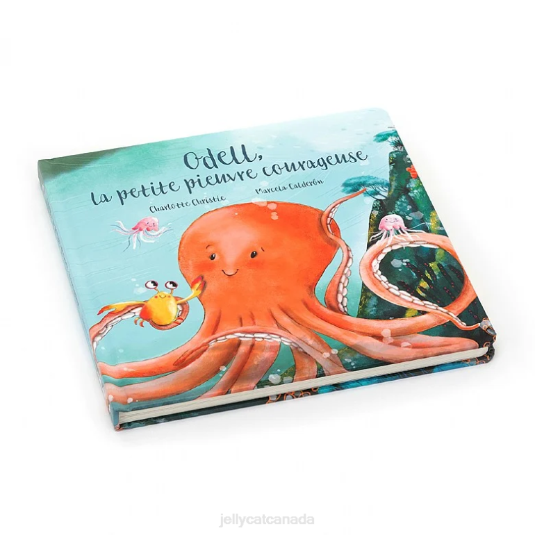 Jellycat Odell La Petite Pieuvre Courageuse Livre Multi-colour BV0TH794 Book