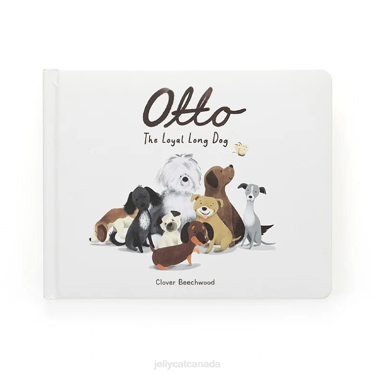 Jellycat Otto the Loyal Long Dog Book and Otto Sausage Dog Brown BV0TH730 Book