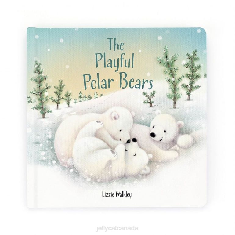 Jellycat The Playful Polar Bears Book Multi-colour BV0TH295 Book