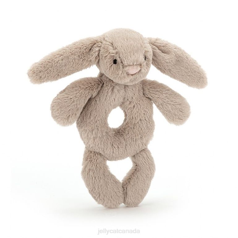 Jellycat Bashful Bunny Ring Rattle Beige BV0TH195 Toy