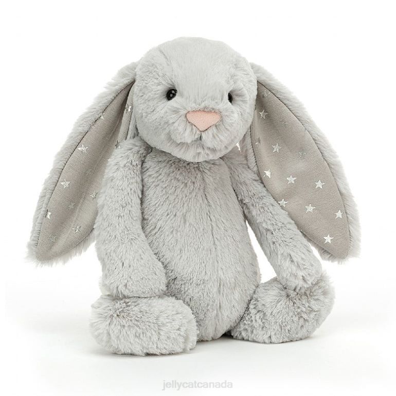 Jellycat Bashful Shimmer Bunny Grey BV0TH461 Toy
