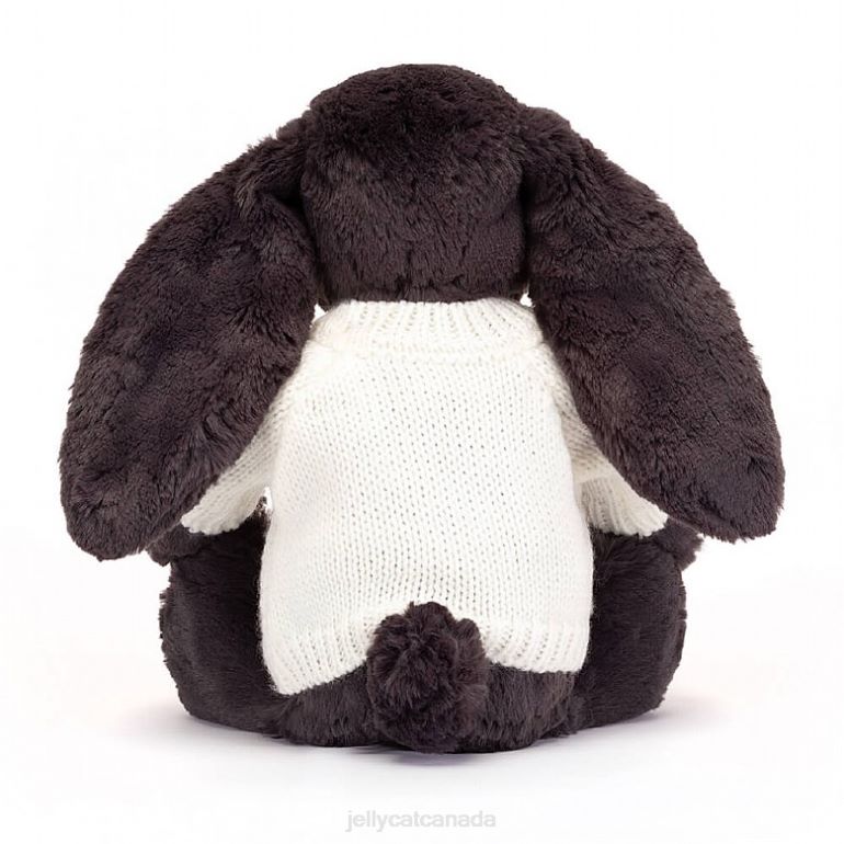 Jellycat Bashful y Bunny with Personalised Cream Jumper Ink BV0TH517 Toy
