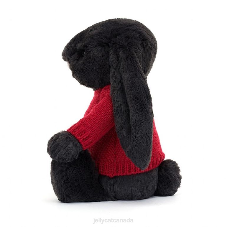 Jellycat Bashful y Bunny with Personalised Red Jumper Ink BV0TH519 Toy