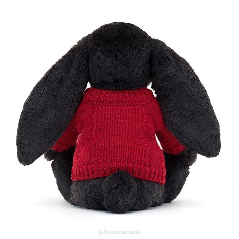 Jellycat Bashful y Bunny with Personalised Red Jumper Ink BV0TH519 Toy